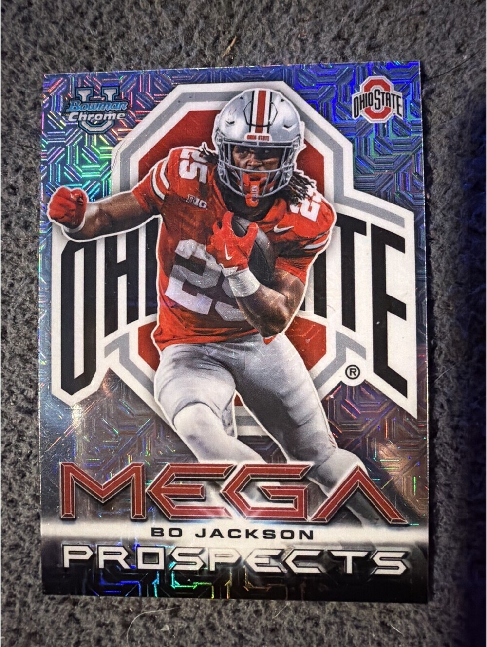 2026 Bowman Football Bo Jackson Mega Prospects Mojo Refractor #MP-20 Ohio State